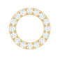 Minimal Moissanite Circle Helix Earring for Women
