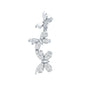 Moissanite Butterfly Climber Earring for Helix Piercing