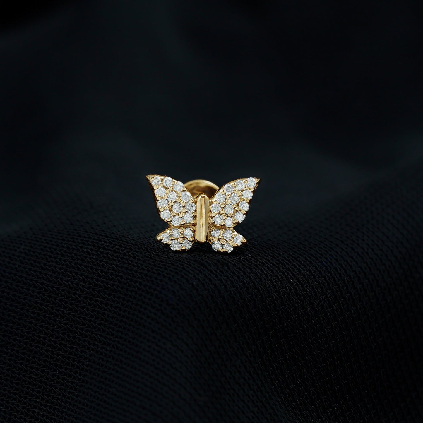 Exquisite Moissanite Butterfly Cartilage Earring