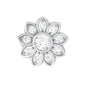 Moissanite Flower Cartilage Earring for Women