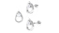Round Moissanite Teardrop Helix Earring