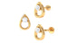 Round Moissanite Teardrop Helix Earring