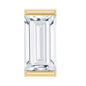 Baguette Moissanite Tragus Earring in Bar Setting