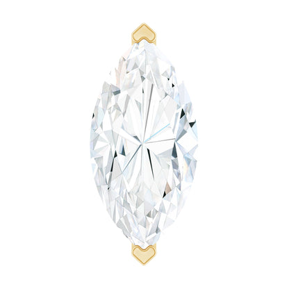 Minimalist Marquise Moissanite Tragus Earring