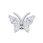 Natural Diamond Butterfly Earring for Helix Piercing