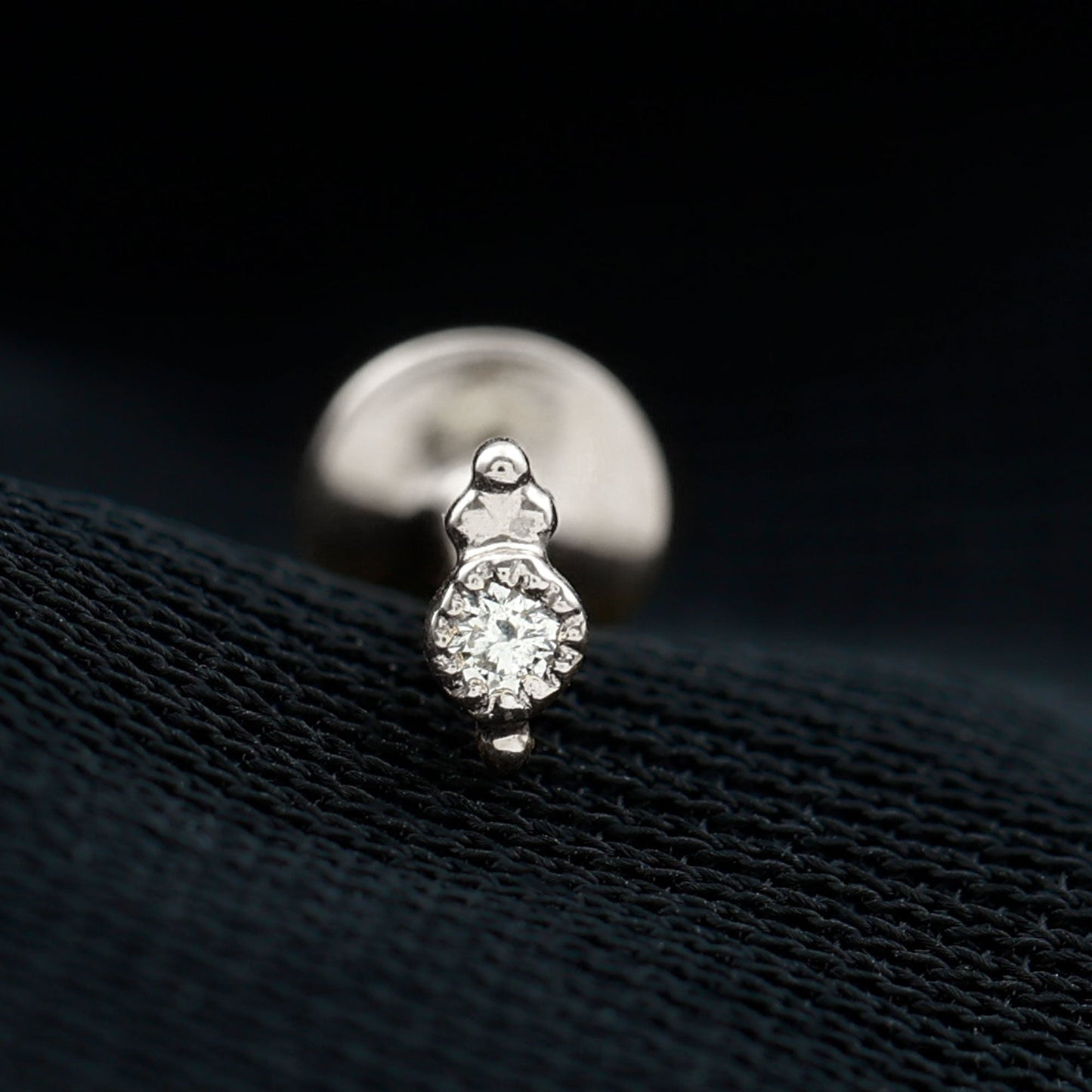 Natural Certified Diamond Conch Earring