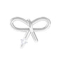 Natural Diamond Bow Earring for Cartilage Piercing
