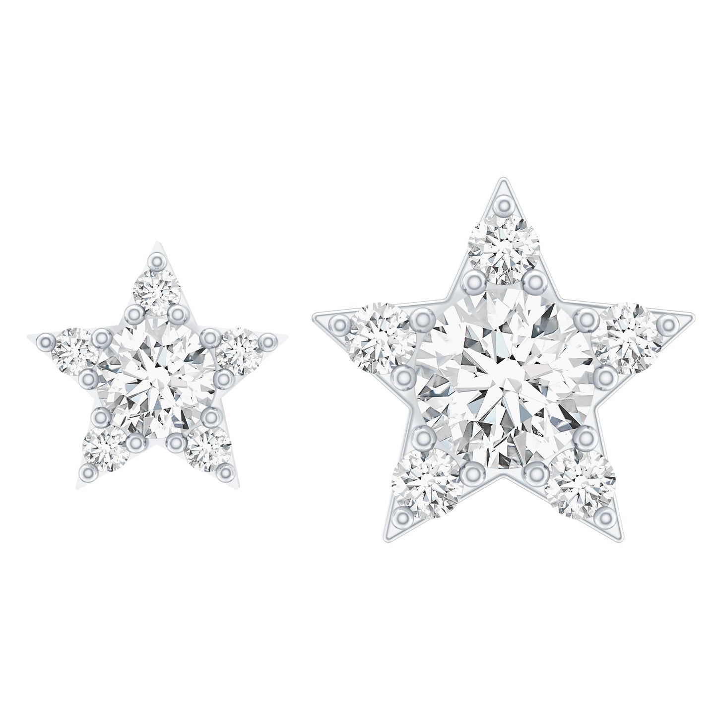 Minimalist Diamond Star Earring for Tragus Piercing