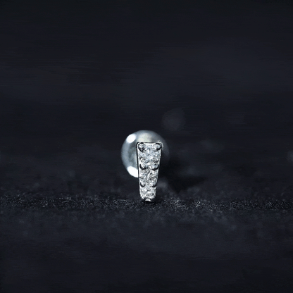 Minimal Diamond Unique Earring for Tragus Piercing