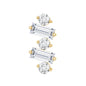 Genuine Baguette Diamond Tragus Earring With Certificate