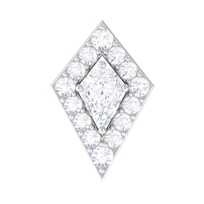 Unique Moissanite Kite Earring for Cartilage Piercing