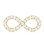 Round Diamond Infinity Earring for Cartilage Piercing