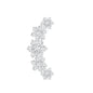 Diamond Flower Ear Crawler Earring