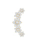 Diamond Flower Ear Crawler Earring
