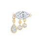 Marquise Diamond Drop Earring for Helix Piercing