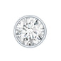 Bezel Set Round Moissanite Earring for Tragus Piercing