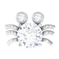 Certified Moissanite Crab Cartilage Earring