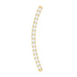 Certified Moissanite Curved Climber Earring for Her