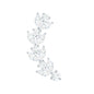 Nature Inspired Diamond Leaf Crawler Helix Earring