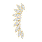 Diamond Wing Crawler Earring for Helix Piercing