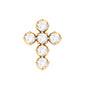 Certified Moissanite Cross Earring for Cartilage Piercing