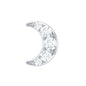 Moissanite Crescent Moon Helix Earring for Women