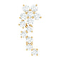 Moissanite Ear Crawler Earring for Cartilage Piercing