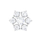 Round Cut Moissanite Cluster Floral Cartilage Earring