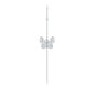 Elegant Certified Moissanite Butterfly Ear Pin Earring