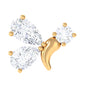 Dainty Moissanite Fly Earring for Helix Piercing