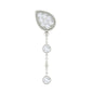 Natural Diamond Chain Dangle Earring for Cartilage Piercing