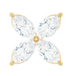 Marquise Cut Moissanite Flower Cartilage Earring