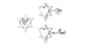 Diamond Heart Upper Lobe Earring