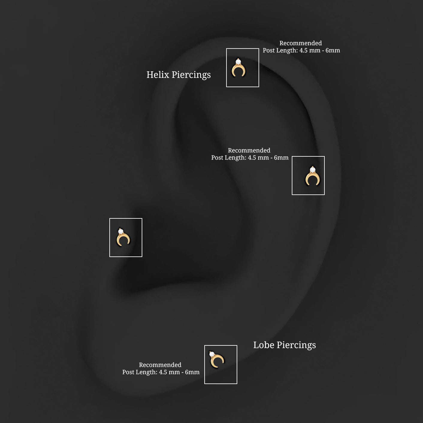 Diamond Minimalist Earring for Helix Piercing