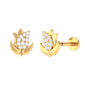 Diamond Flower Earring for Tragus Piercing