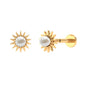 Natural Freshwater Pearl Sun Conch Earring