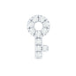Diamond Key Shape Tragus Earring
