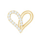 Diamond Heart Earring for Helix Piercing