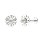 White Pearl Floral Earring for Helix Piercing