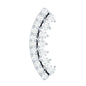 Certified Moissanite Curved Earring for Cartilage Piercing