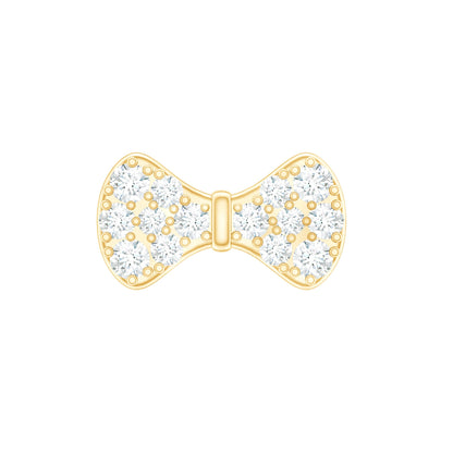 Cute Diamond Bow Earring for Tragus Piercing
