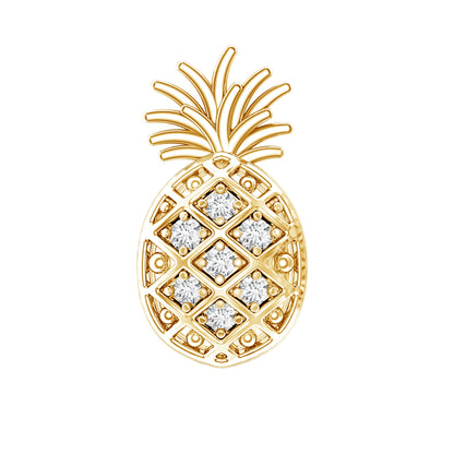 Diamond Pineapple Earring for Cartilage Piercing