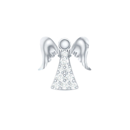 Minimal Diamond Angel Upper Lobe Earring