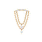 Moissanite Double Chain Dangling Earring for Cartilage Piercing
