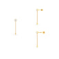 Natural Diamond Chain Drop Earring for Helix Piercing