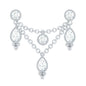 Vintage Inspired Diamond Chain Double Piercing Earring