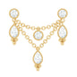 Vintage Inspired Diamond Chain Double Piercing Earring