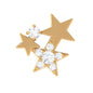 Round Cut Natural Diamond Star Cartilage Earring