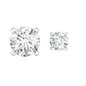 Solitaire Round Cut Moissanite Earring Set for Helix Piercing