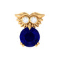 Blue Sapphire and Lab Grown Diamond Owl Helix Earring